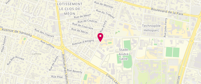 Plan de Pierre et Marie Curie, 86 Avenue Montardon, 64000 Pau