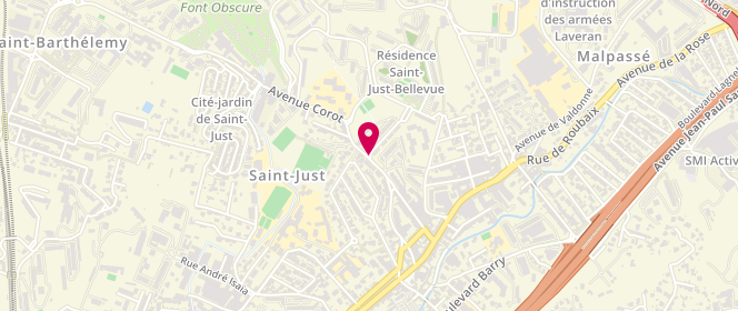 Plan de Esc Mairie 7eme Secteur 13013 - Saint Just Bellevue, 58 Avenue Corot, 13013 Marseille