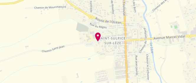 Plan de Centre de loisirs Saint Sulpice, 1 Chemin Saint Jean, 31410 Saint-Sulpice-sur-Lèze
