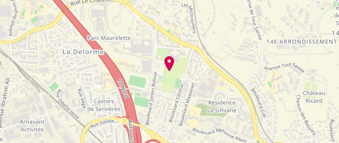 Plan de Merc Mairie 7Eme Secteur 13014 - saint Joseph, 72 Rue Paul Coxe, 13014 Marseille