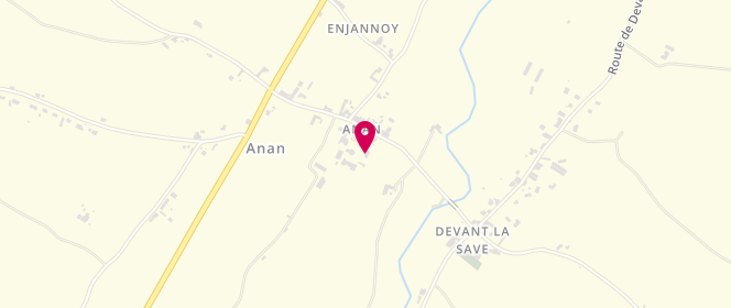 Plan de Accueil de loisirs périscolaire Elémentaire De Anan, Le Village, 31230 Anan