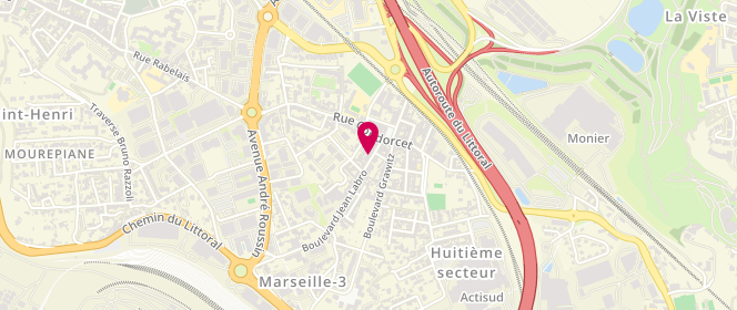 Plan de Esc Mairie 8eme Secteur 13016 - Saint Andre', 11 Boulevard Jean Labro, 13016 Marseille