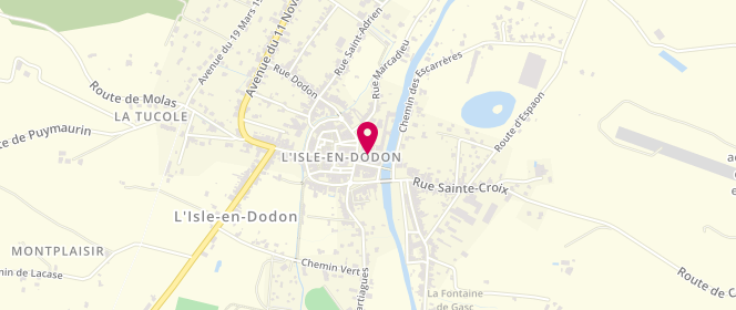 Plan de Accueil de loisirs périscolaire De L'isle En Dodon, Rue des Ecoles, 31230 L'Isle-en-Dodon