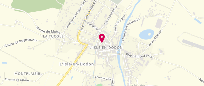 Plan de Accueil de loisirs périscolaire Mjc De L'isle En Dodon, 2 Rue Nastrade, 31230 L'Isle-en-Dodon
