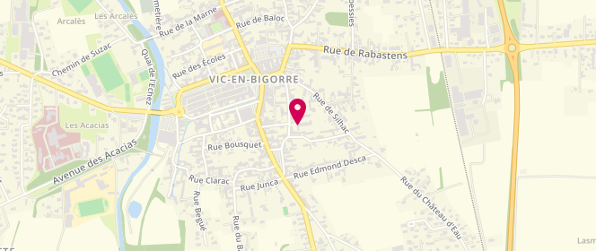 Plan de Alsh- Centre De Loisirs Mjc De Vic Bigorre, 17 Rue Barère de Vieuzac, 65500 Vic-en-Bigorre