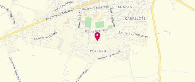 Plan de Centre de loisirs Poucharramet, 410 Rue du Pigeonnier, 31370 Rieumes