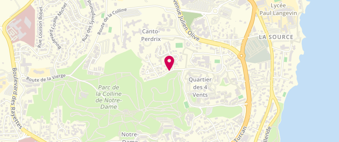 Plan de Merc Commune Martigues - Groupe Scolaire Canto Perdrix, Avenue de Canto Perdrix, 13500 Martigues