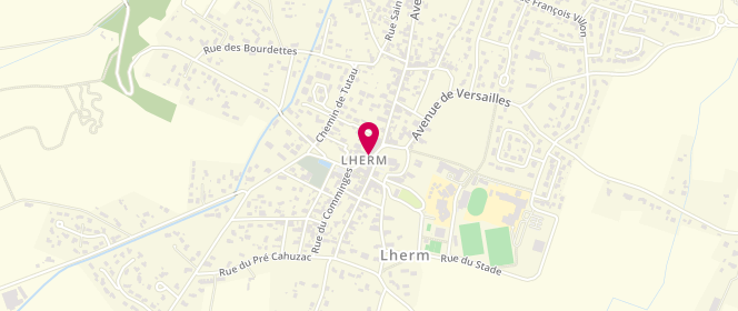 Plan de Centre de loisirs Espace Jeunes Lherm, 2 Avenue de Gascogne, 31600 Lherm