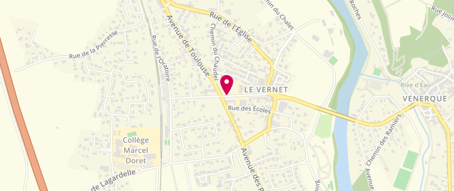 Plan de Adl le Vernet - Maternelle, 105 Avenue de la Mairie, 31810 Vernet