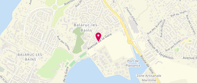 Plan de Accueil de loisirs Mixte Le Petit Bois, Avenue de la Gare, 34540 Balaruc-les-Bains