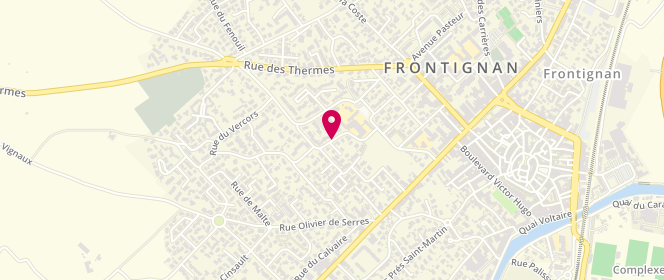 Plan de ALP Maternel Les Terres Blanches, 6 Rue Jules Ferry, 34110 Frontignan