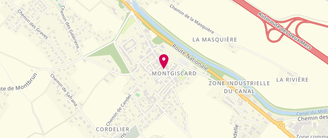 Plan de Centre de loisirs Montgiscard, 17 Grand Rue, 31450 Montgiscard