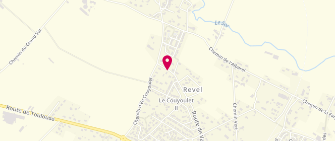 Plan de Centre de loisirs De Revel, Route de Vaure, 31250 Revel