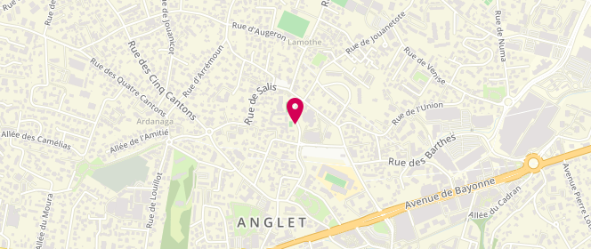 Plan de Amicale Laique Jules Ferry, 21 Rue le Barillier, 64600 Anglet