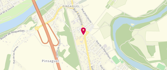Plan de Accueil de loisirs périscolaire De Pinsaguel, 16 Rue du Ruisseau, 31120 Pinsaguel