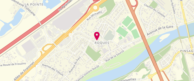 Plan de Accueil de loisirs périscolaire De Roques, 18 Avenue de l'Enclos, 31120 Roques