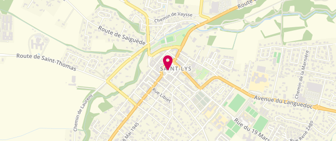Plan de Centre de loisirs De Saint Lys, Rue du Docteur Jacobson, 31470 Saint-Lys