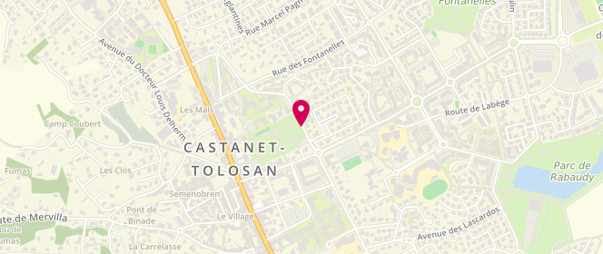 Plan de Centre de loisirs De Castanet Tolosan, 2 Rue Ingres, 31320 Castanet-Tolosan