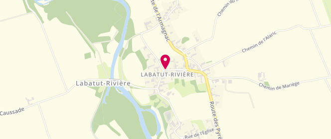 Plan de Alsh- Accueil De Loisirs Labatut Rivière, Rue des Ecoles, 65700 Labatut-Rivière
