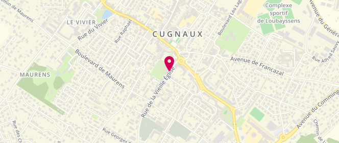 Plan de Centre de loisirs Mairie De Cugnaux, 16 Rue de la Vieille Eglise, 31270 Cugnaux