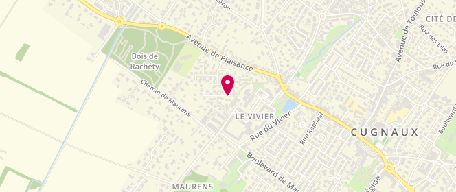 Plan de Centre de loisirs Maternel/ Primaire Multisite De Cugnaux, Rue Mozart, 31270 Cugnaux