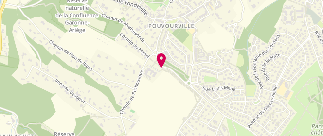 Plan de Accueil de loisirs Elémentaire Pouvourville, 2 Chemin d'Escalles, 31400 Toulouse