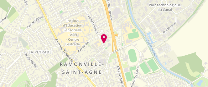 Plan de Accueil de loisirs extrascolaire Ados Ramonville Saint Agne, Place Jean Jaurès, 31520 Ramonville-Saint-Agne