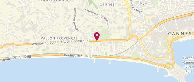 Plan de MJC Picaud / Studio 13, 23 Avenue Docteur Picaud, 06400 Cannes