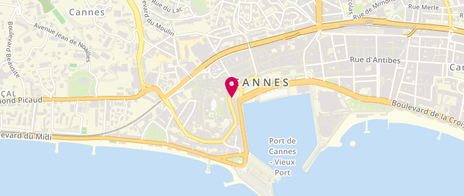 Plan de Accueil de loisirs Cannes périscolaires, 1 Place Bernard Cornut Gentille, 06400 Cannes