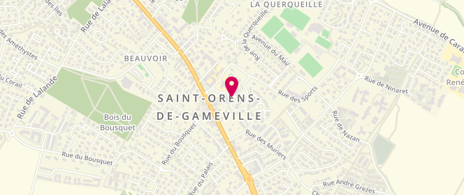 Plan de Centre de loisirs Sport'orens, Rue du Centre, 31650 Saint-Orens-de-Gameville