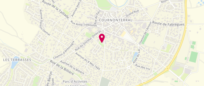 Plan de Accueil de loisirs Primaire G. Bastide, 4 Rue du Docteur Ombras - Ecole G. Bastide, 34660 Cournonterral