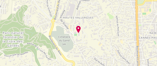 Plan de Accueil de loisirs périscolaire Broussailles Elémentaire, 176 Avenue de Grasse, 06400 Cannes