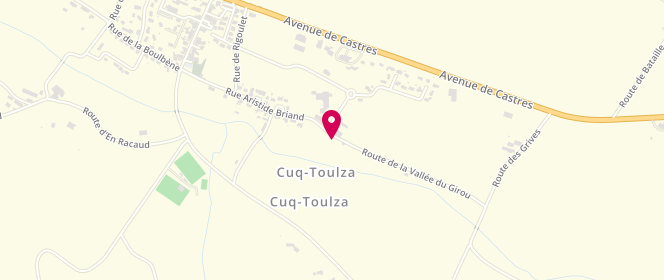 Plan de Centre de loisirs Cuq Toulza - Puylaurens, Rue Bastard, 81470 Cuq-Toulza