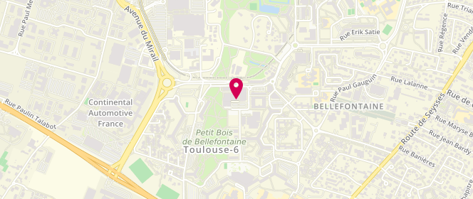 Plan de Accueil de loisirs extrascolaire Tennis Club Bellefontaine, 3 Place Tel Aviv, 31100 Toulouse