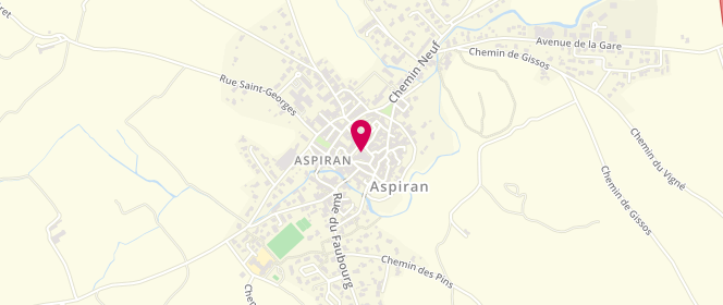 Plan de Alp Mixte Aspiran, Rue Tourrevieille, 34800 Aspiran