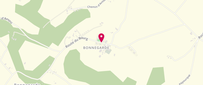 Plan de Accueil de loisirs périscolaire de Bonnegarde, 64 Route du Bourg, 40330 Bonnegarde