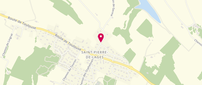Plan de Accueil de loisir de Saint Pierre delages, Route de Vallesvilles, 31570 Saint-Pierre-de-Lages