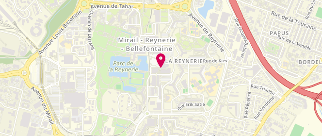 Plan de Accueil de loisirs extrascolaire Reynerie, 3 Place Abbal, 31100 Toulouse