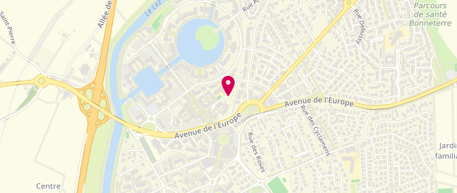 Plan de Accueil de loisirs périscolaire mixte Port Ariane Lattes, 85 Rue Alberti, 34970 Lattes