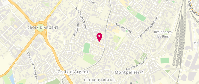 Plan de ALP Mixte Ronsard-Acquitaine, 700 Rue Jacques Bounin, 34070 Montpellier
