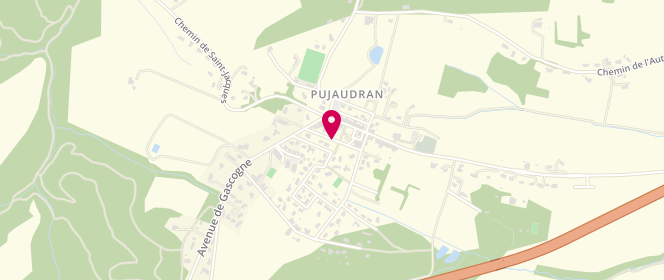 Plan de Centre de loisirs Sans Hebergement de Pujaudran, Allée d'Occitanie, 32600 Pujaudran
