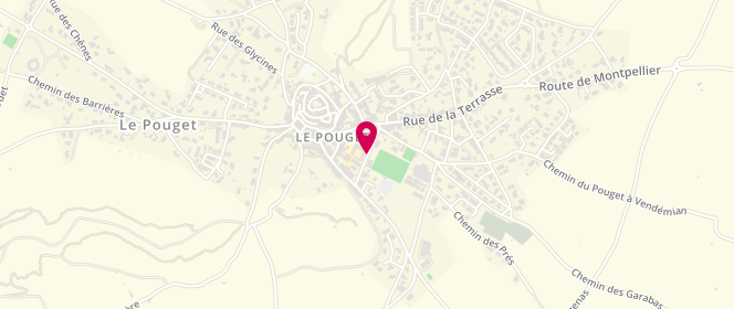 Plan de Accueil de loisirs extrascolaire Mixte Municipal le Pouget, Rue de la Route Neuve, 34230 Le Pouget
