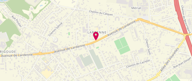Plan de Accueil de loisirs périscolaire Emilie De Rodat, 214 Avenue de Lardenne, 31100 Toulouse