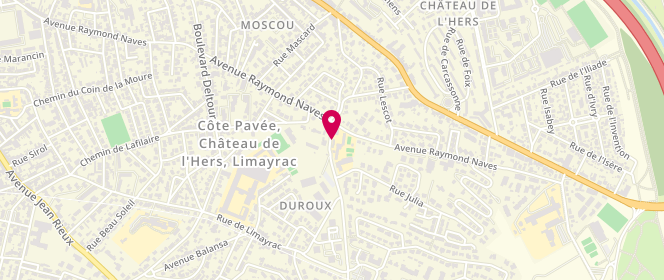 Plan de Accueil de loisirs extrascolaire Jean Mace, 3 Chemin de Duroux, 31500 Toulouse