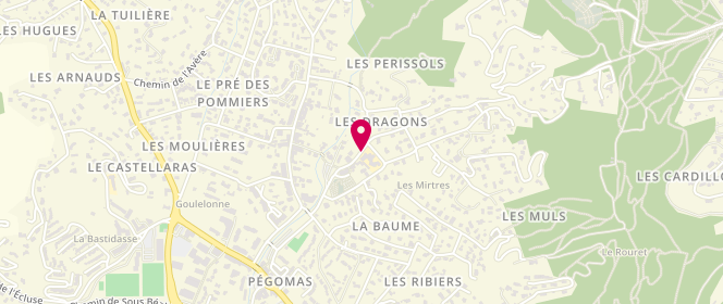 Plan de Accueil de loisirs périscolaire Jules Ferry Maternelle, 266 Avenue Lucien Funel, 06580 Pégomas