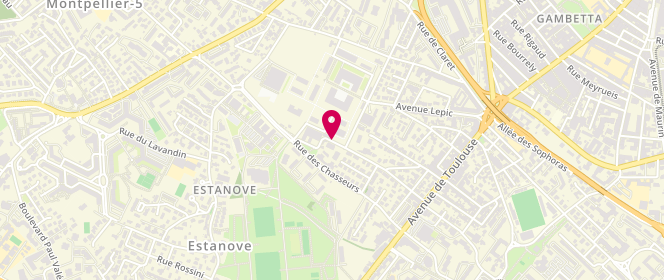 Plan de ALP Mixte Moreau-Dau Chivalet, 400 Rue du 56ème Régiment d'Artillerie, 34070 Montpellier