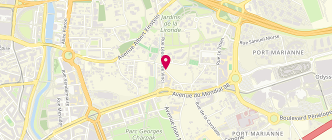 Plan de Accueil de loisirs Mixte M. De L'hospital, 380 Route de Vauguières, 34000 Montpellier