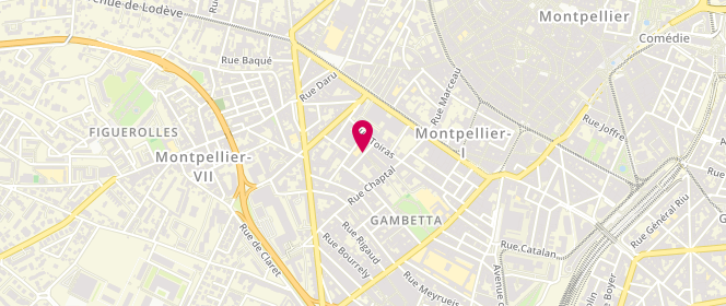 Plan de ALP Mixte Sévigné, 5 Rue Bernard de Tréviers, 34000 Montpellier