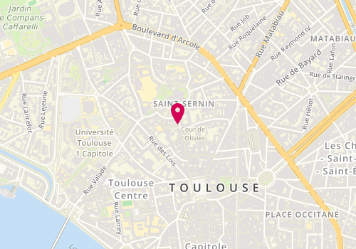Plan de Accueil de loisirs périscolaire Sermet, 71 Rue du Taur, 31000 Toulouse