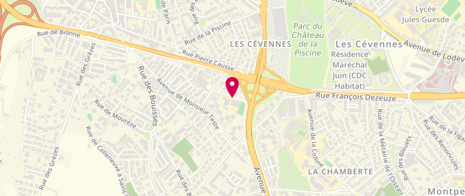 Plan de ALP Mixte Spinoza, 110 Rue Violet le Duc, 34070 Montpellier